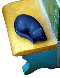 Eine Katze fr die Ofenbank