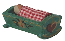 Das Baby in der Miniwiege